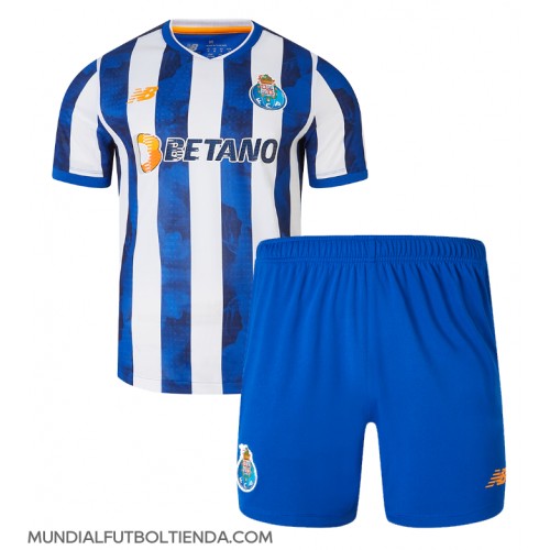 Camiseta Porto Primera Equipación Replica 2024-25 para niños mangas cortas (+ Pantalones cortos)